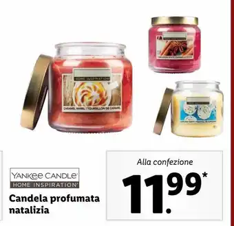 Lidl Candela profumata natalizia offerta
