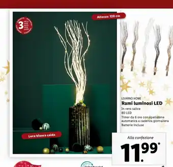 Lidl Rami luminosi led offerta