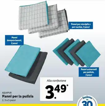 Lidl Panni per la pulizia offerta