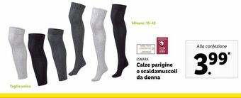 Lidl Calze parigine o scaldamuscoli da donna offerta