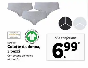 Lidl Culotte da donna, 3 pezzi offerta