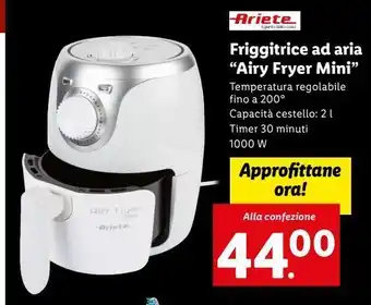Lidl Friggitrice a aria 'airy fryer mini' offerta