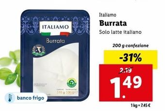 Lidl Burrata offerta