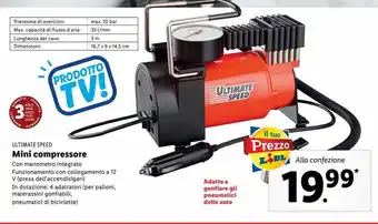 Lidl Mini compressore offerta