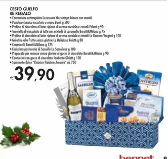 Bennet Cesto guelfo re regalo offerta
