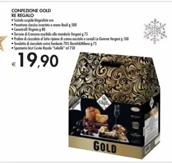 Bennet Confezione gold re regalo offerta