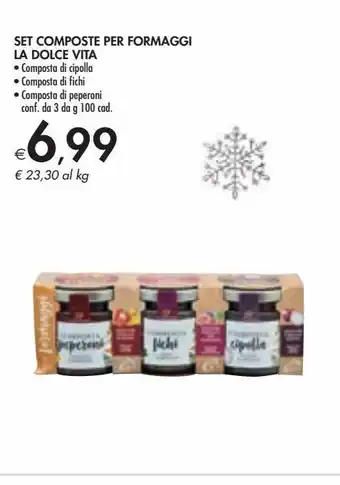 Bennet Set composte per formaggi la dolce vita offerta
