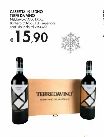 Bennet Cassetta in legno terre da vino offerta