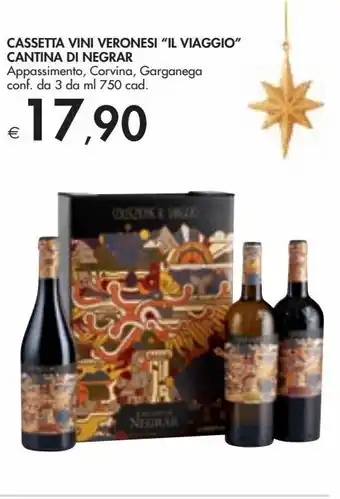 Bennet Cassetta vini veronesi "il viaggio" cantina di negrar offerta