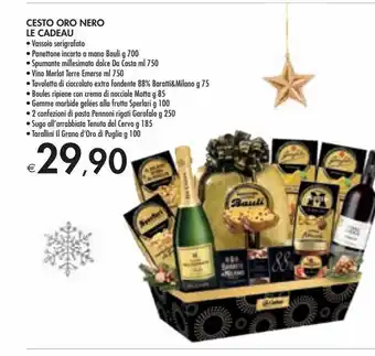 Cesto oro nero le cadeau
