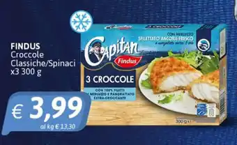 Crai Findus Croccole Classiche/Spinaci x3 300 g offerta