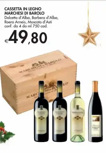 Bennet Cassetta in legno marchesi di barolo offerta