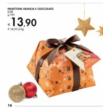 Bennet Panettone arancia e cioccolato c/g offerta