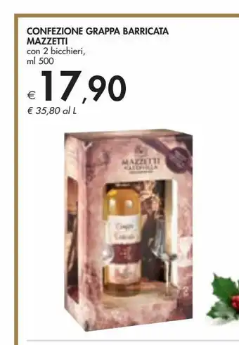 Bennet Confezione grappa barricata mazzetti offerta