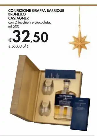 Bennet Confezione grappa barrique brunello castagner offerta