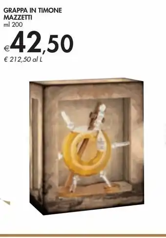 Bennet Grappa in timone mazzetti offerta