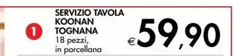 Bennet Servizio tavola koonan tognana offerta
