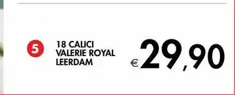 Bennet 18 calici valerie royal leerdam offerta