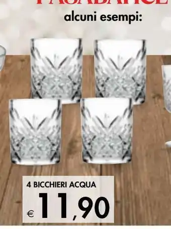 Bennet 4 bicchieri acqua offerta