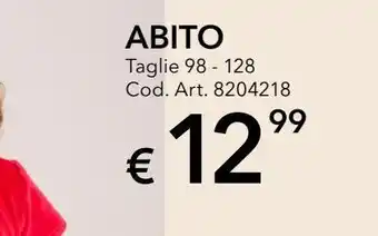 Takko Fashion Abito taglie 98 -128 offerta