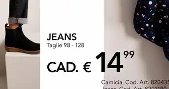 Takko Fashion Jeans taglie 98 - 128 offerta