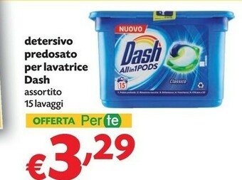 Pam Dash Detersivo Predosato Per Lavatrice offerta