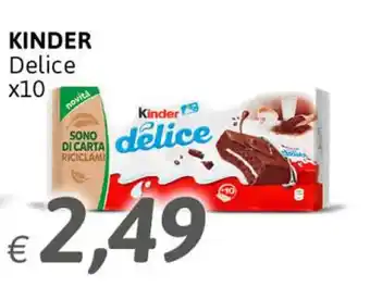 Crai Kinder Delice x10 offerta