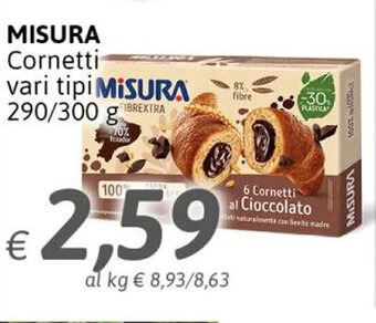 Crai Misura Cornetti vari tipi 290/300 g offerta