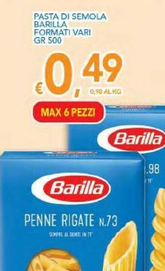 Vivo Supermercati Barilla Pasta offerta