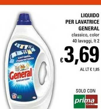 Basko General Detersivo lavatrice offerta