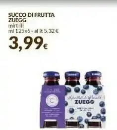 Doro Supermercati Zuegg Succo Di Frutta Mirtilli offerta
