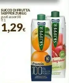 Doro Supermercati Zuegg Succo Di Frutta Skipper Arancia offerta