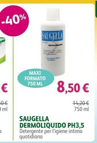 Lloyds Farmacia Saugella Dermoliquido PH3,5 offerta