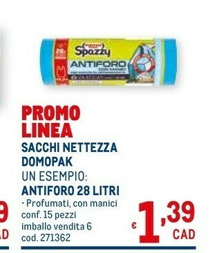 Metro Domopak Sacchetto spazzatura offerta