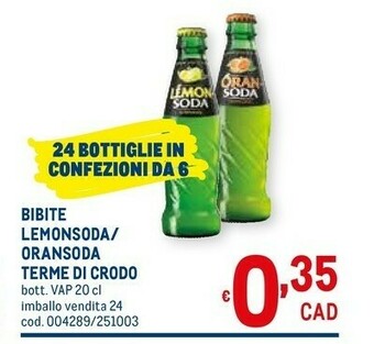 Metro Crodo Bevande analcoliche offerta