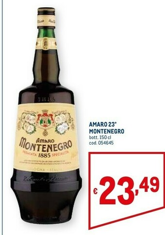 Metro Montenegro Amaro offerta