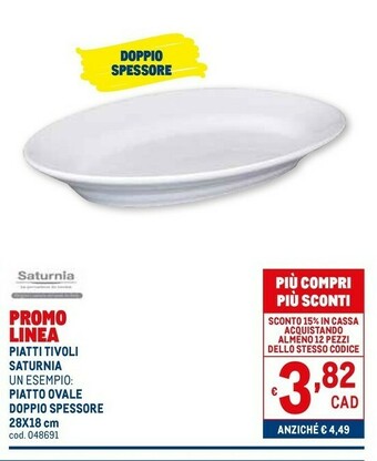 Metro Servizio piatti offerta