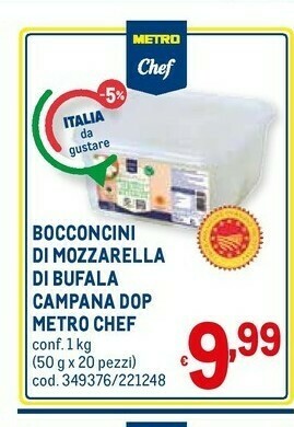 Metro Metro chef Mozzarella di bufala offerta