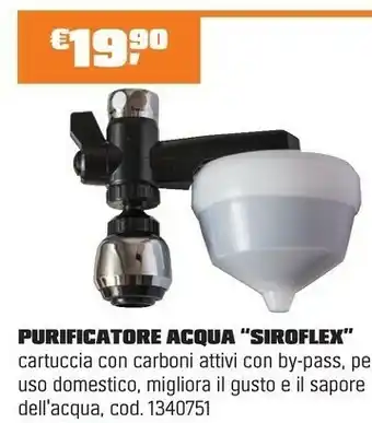 OBI PURIFICATORE ACQUA “SIROFLEX” offerta
