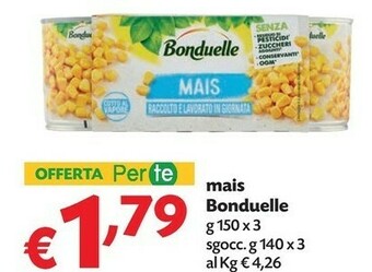 Pam Bonduelle Mais offerta