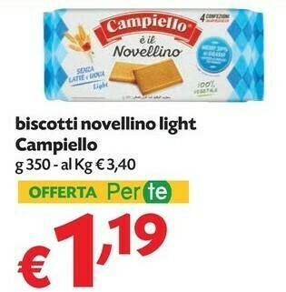 Pam Campiello Biscotti Novellino Light offerta