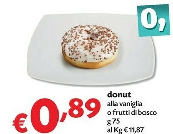 Pam Donut Alla Vaniglia offerta