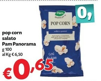 Pam Pam Panorama Pop Corn Salato offerta