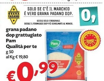 Pam Pam Grana Padano DOP Grattugiato Qualita Per Te offerta