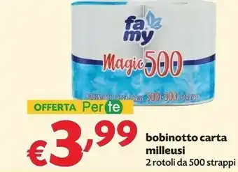 Pam Bobinotto Carta Milleusi offerta