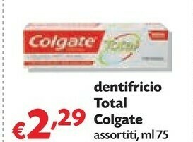 Pam Colgate Dentifricio Total offerta