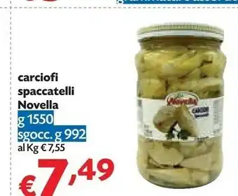 Pam Novella Carciofi Spaccatelli offerta