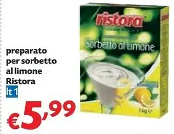 Ristora Preparato Per Sorbetto Al Limone