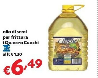 Pam I Quattro Cuochi Olio Di Semi Per Frittura offerta