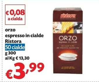 Pam Ristora Orzo Espresso In Cialde offerta
